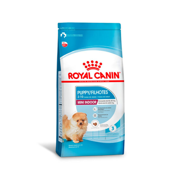 Ração Royal Canin Mini Indoor Cães Filhotes 1 Kg - Image 3