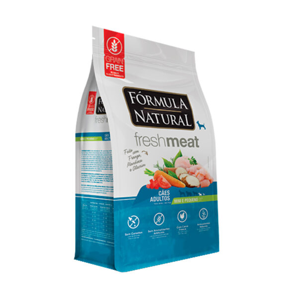 Ração Fórmula Natural Fresh Meat Cães Adultos Mini E Pequeno Frango 2,5 Kg