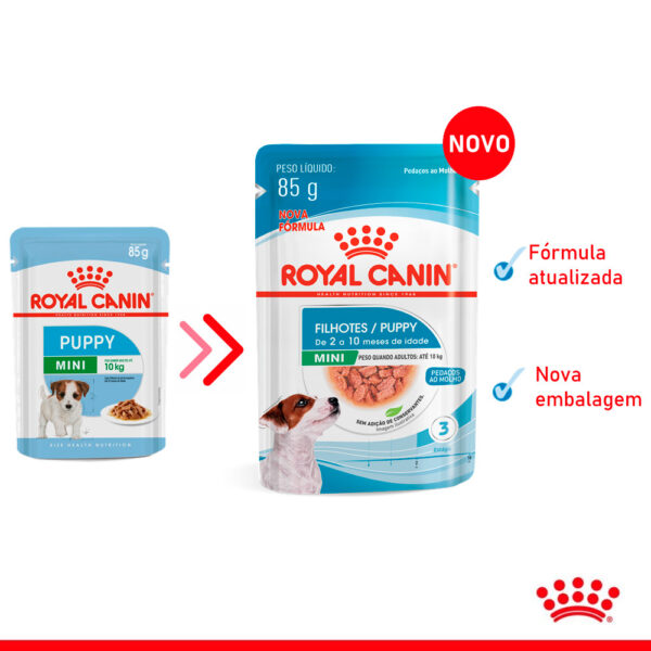 Ração Úmida Para Cães Filhotes Raças Mini Royal Canin 85 G - Image 2
