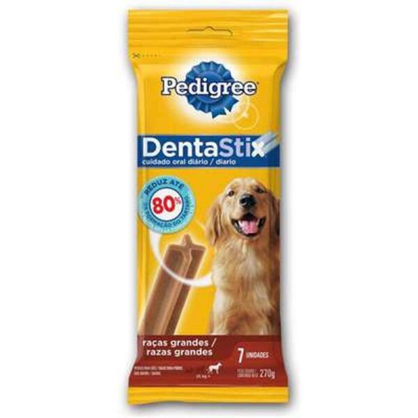 Petisco Pedigree Dentastix Cuidado Oral Para Cães Adultos Raças Grandes 7 Unidades