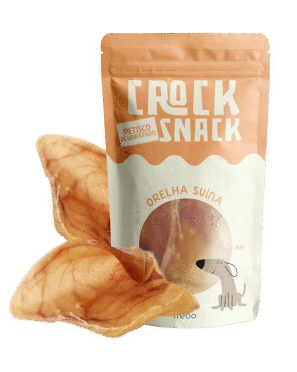 Crocksnack Orelha Suína Desidratada - 2un