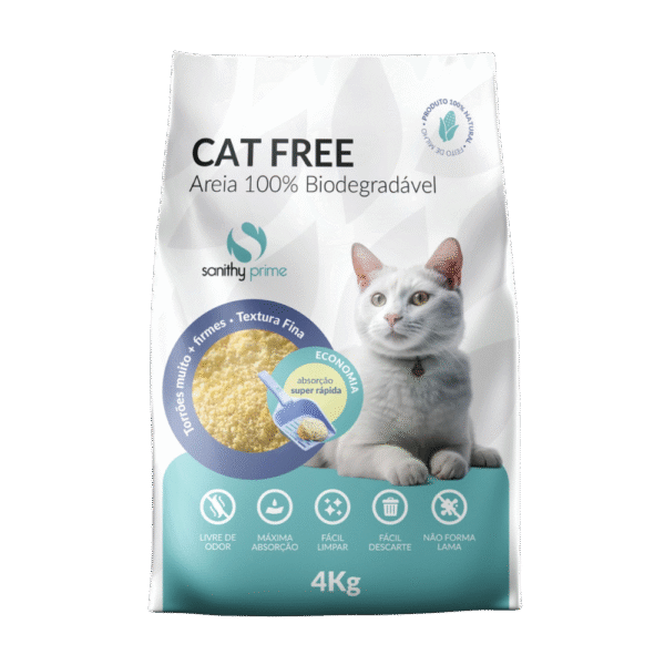 Areia Cat Free Graos Finos 4kg