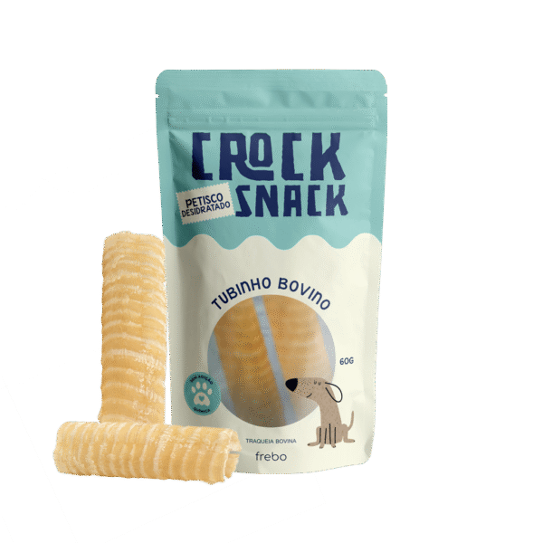 Petisco Natural Desidratado Crocksnack - Tubinho Bovino - 60g - Frebo