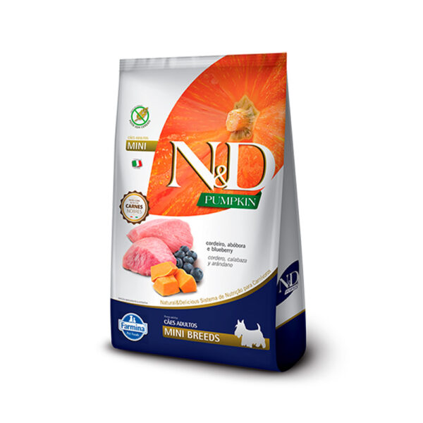 Ração N&d Pumpkin Cães Adultos Raças Pequenas Cordeiro 2,5 Kg