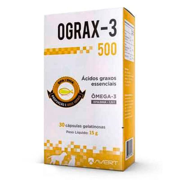 Ograx 3 500mg 30 Cápsulas