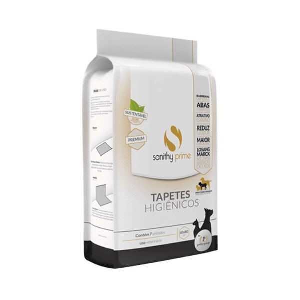 Tapete Higienico Branco Sanity Prime 60x80 C/ 30un - Image 2