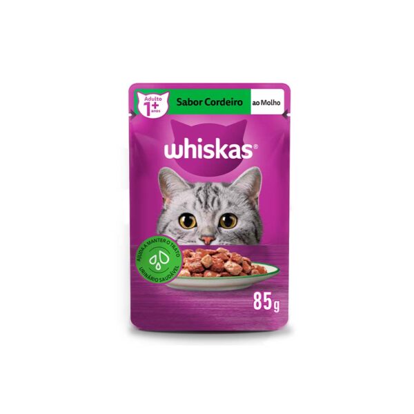 Whiskas Sache Adulto Cordeiro Ao Molho 85 G - Image 2