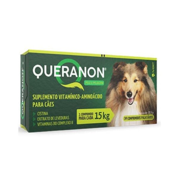 Suplemento Queranon Para Cães 30 Comprimidos