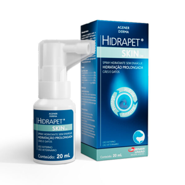 Spray Hidratante Hidrapet Skin Cães E Gatos Agener 20 Ml
