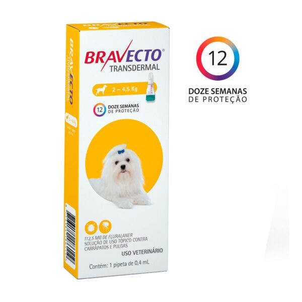 Bravecto Transdermal Caes 112.5mg (2 - 4,5kg) - Un