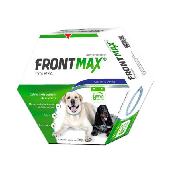 Coleira Antipulgas E Carrapatos Vetoquinol Frontmax Cães Acima De 4 Kg 26 G
