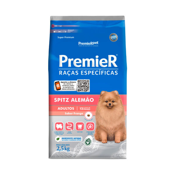 Ração Premier Spitz Alemão Adultos 2,5 Kg